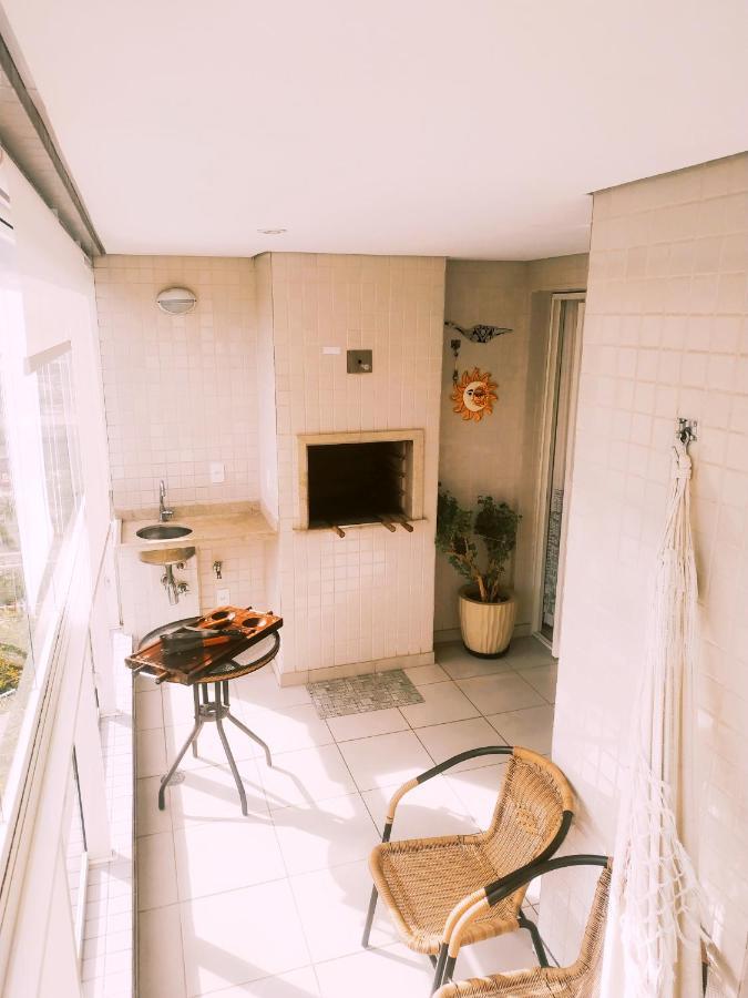 Apartamento Praia Bertioga Frente Mar Appartamento Esterno foto