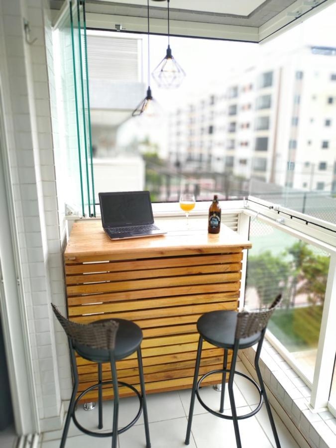 Apartamento Praia Bertioga Frente Mar Appartamento Esterno foto