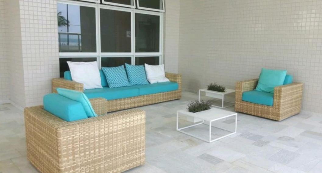 Apartamento Praia Bertioga Frente Mar Appartamento Esterno foto